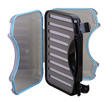 Burbuja magnética Nuevo diseño de inserción de dos lados Caja de plástico transparente para pesca con mosca