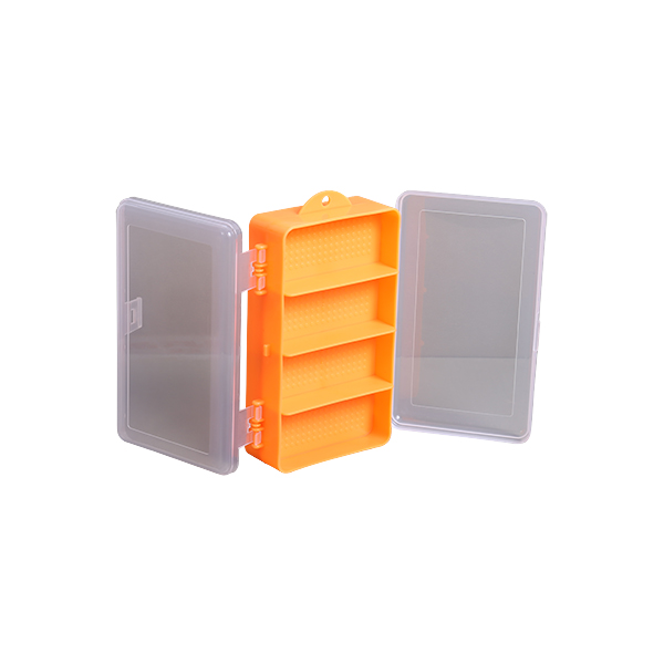 Caja de almacenamiento de plástico ajustable transparente Pequeños componentes Soporte de joyería