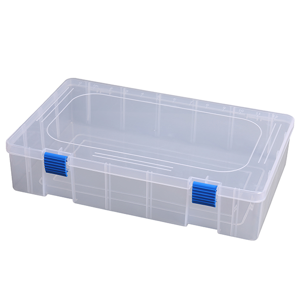 Big Case Container Caja de almacenamiento de cosméticos de plástico transparente para piezas pequeñas de herramientas
