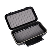 Caja de pesca con mosca portátil impermeable de plástico de doble cara