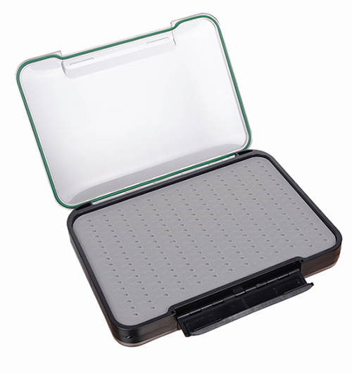 Nuevo diseño de inserción de dos lados Caja de plástico transparente para pesca con mosca