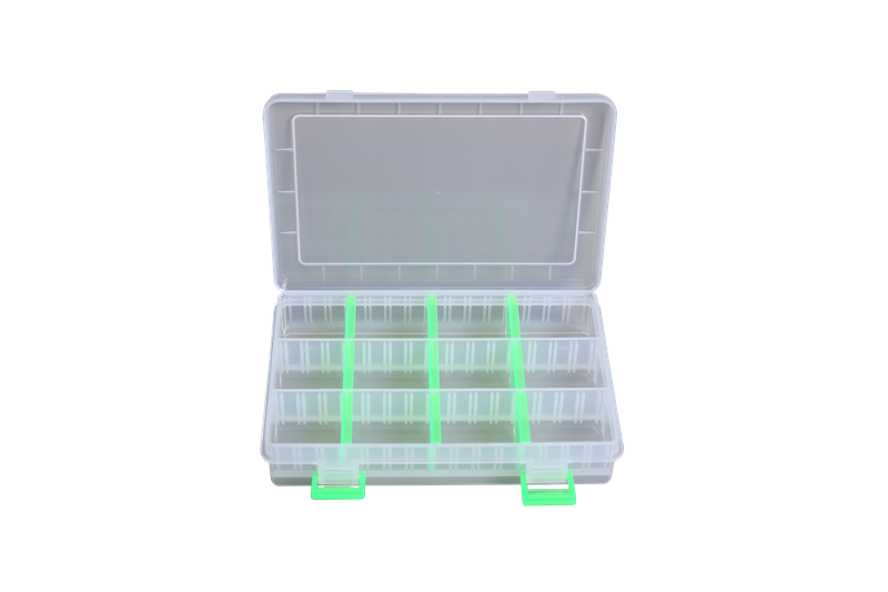 Organizador transparente Caja Compartimento Caja de pesca