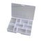 Caja de almacenamiento de plástico transparente ajustable