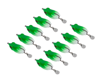 1 piezas verde cuerpo hueco rana señuelo cebo de pesca aparejos de pesca