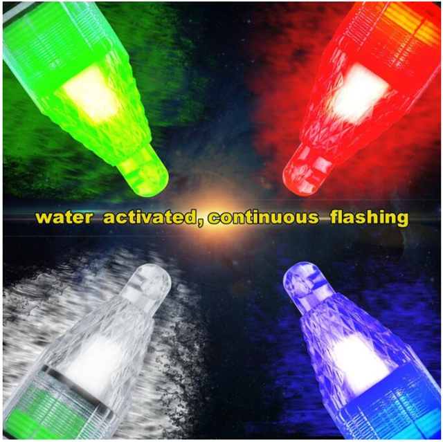 12cm Greem LED Flash Luz de pesca Lámpara LED de caída profunda